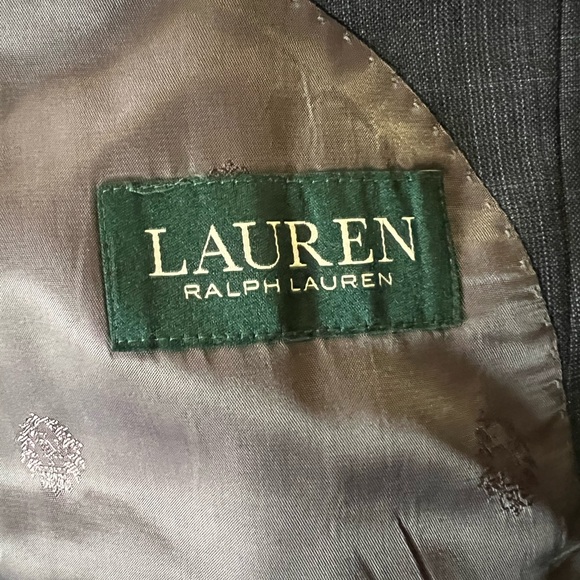 Lauren Ralph Lauren Men's Gray Wool Blend Size 44R Suit Coat 38 x 30 Suit Pants - Picture 3 of 11